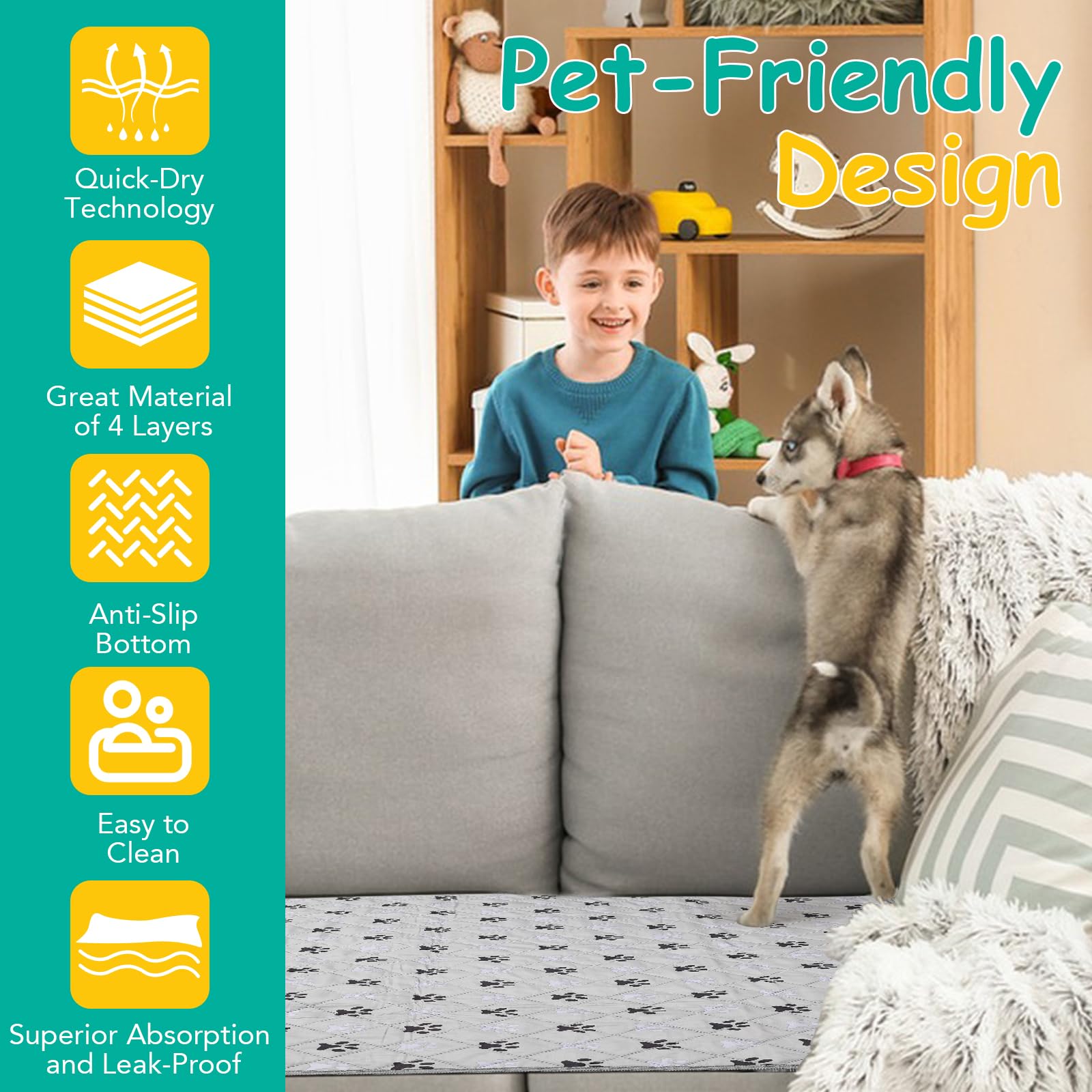 FURWEY washable design stays durable through many washes.