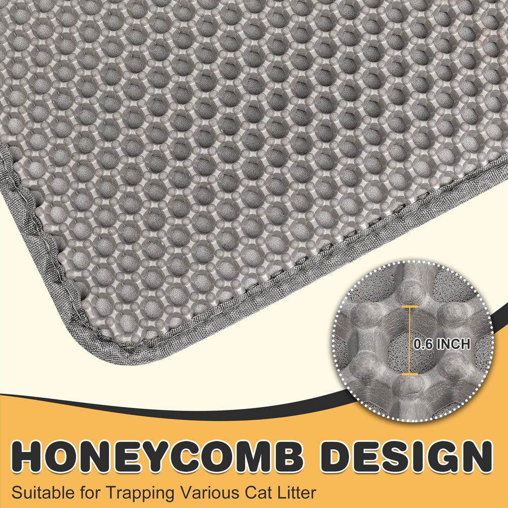 FURWEY cat litter mat envelope openings highlight litter collection and recyclability.