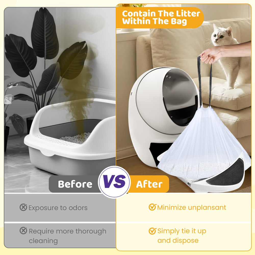 FURWEY easy-cleanup with drawstring disposal reduces mess.