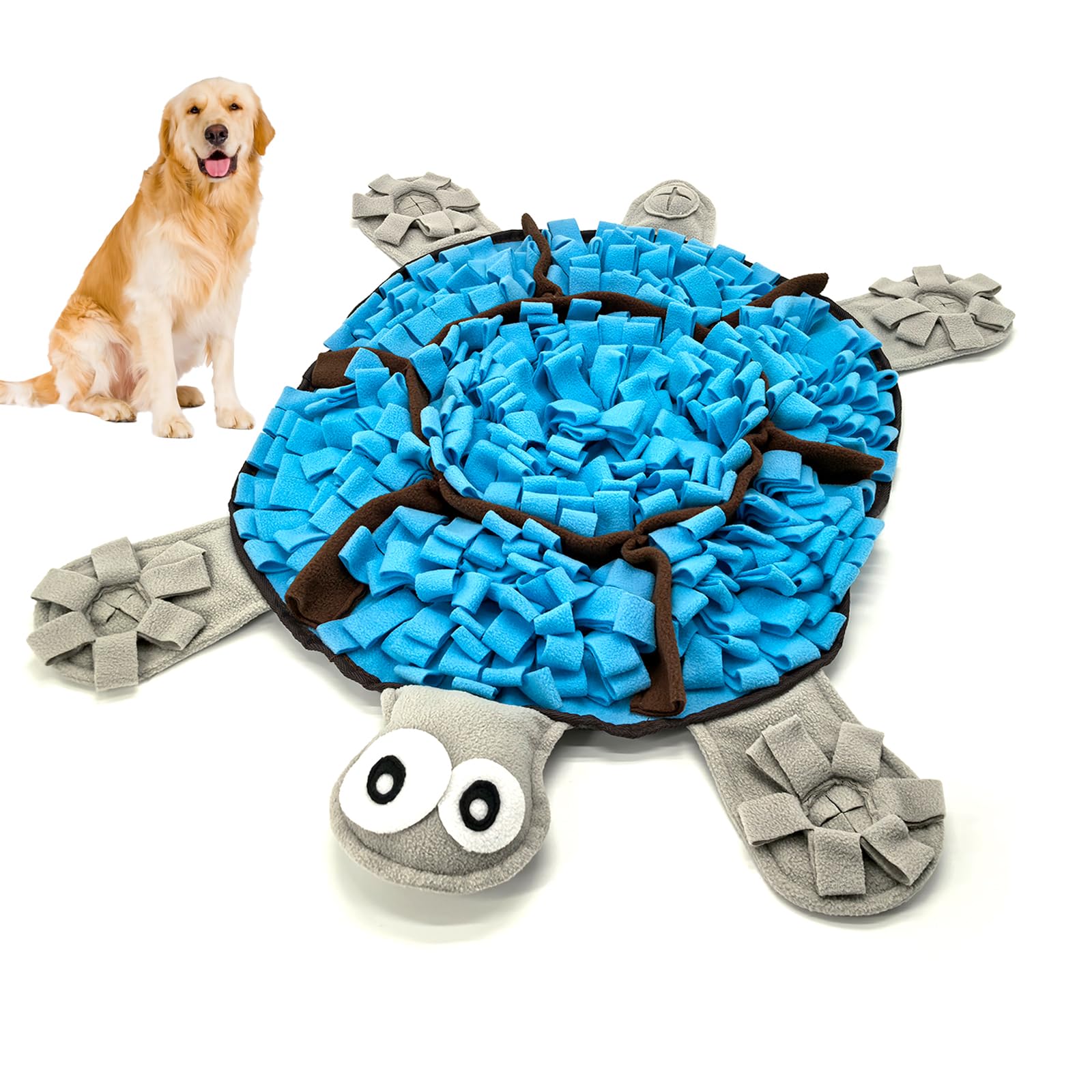 Furzeset Snuffle Mat: dogs turtle-shell foraging zone promotes mental engagement and reward-based play