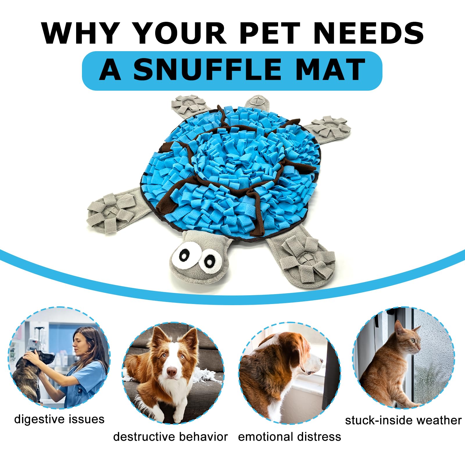 Furzeset Snuffle Mat soft plush fabric offers pet-safe, cozy enrichment