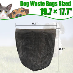 FUSBUNTY bags sized 19.7 x 17.7 inches for larger waste