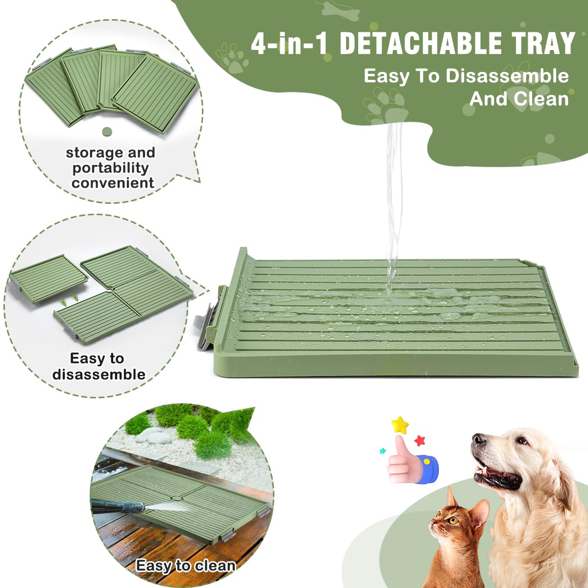 FUSBUNTY puppy pads inside holder demonstrates leak-proof design to protect floors