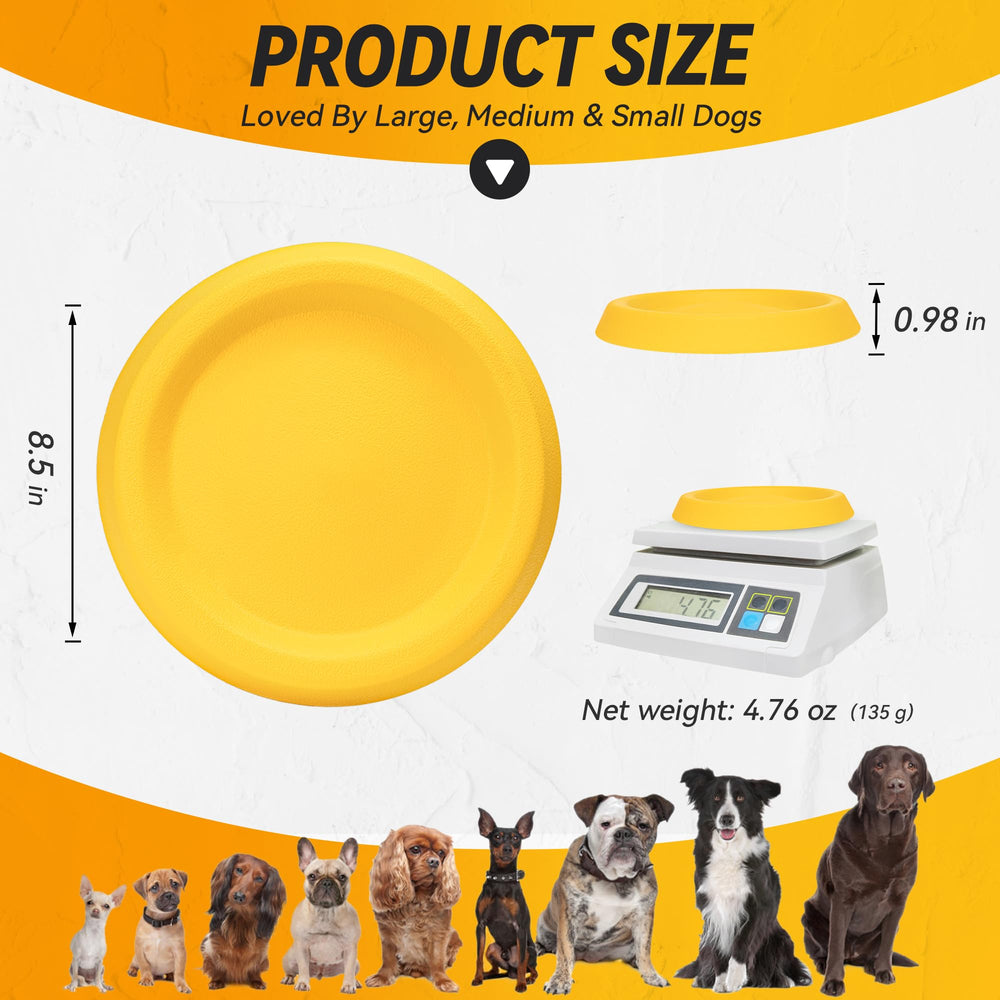 FUSOTO Dog Discs Toy land-and-water action showcasing active exercise and bonding.