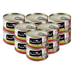 Fussie Cat Premium Tuna with Ocean Fish closeup; protein-forward formula for daily meals.