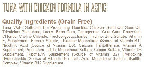 Fussie Cat Tuna with Chicken can close-up for a protein-rich meal option