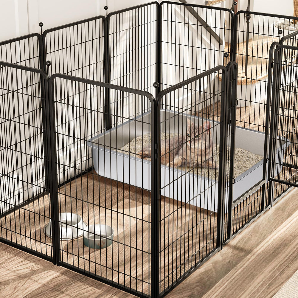 FUTAM durable stainless steel litter box with easy maintenance.