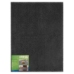 Futurwit dog door mat chenille closeup shows plush absorbent fibers for muddy paws