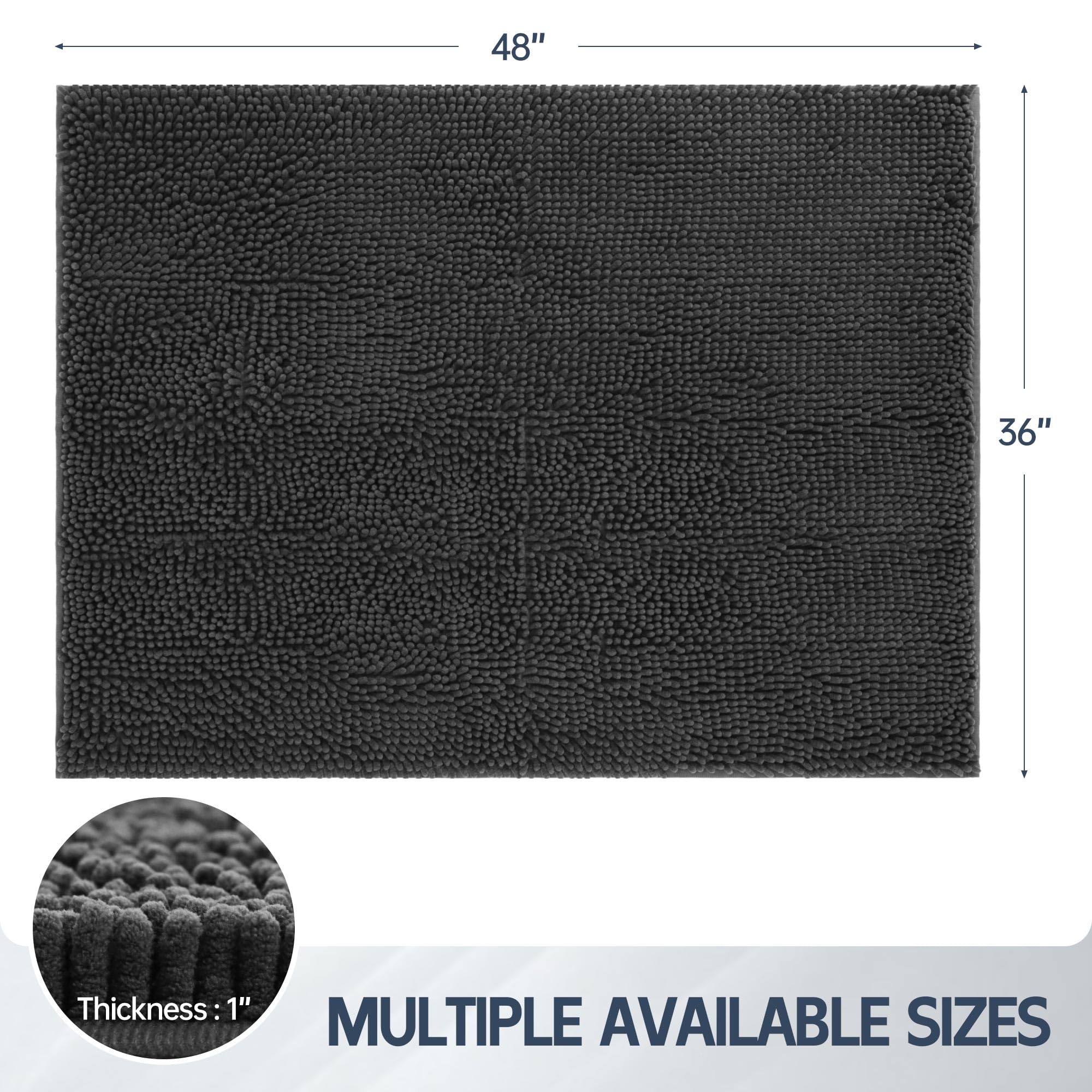 Futurwit mat durability highlighted by tufted chenille fibers under everyday use