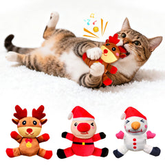 Fuufome cat Christmas Santa toy for interactive play with festive scent appeal