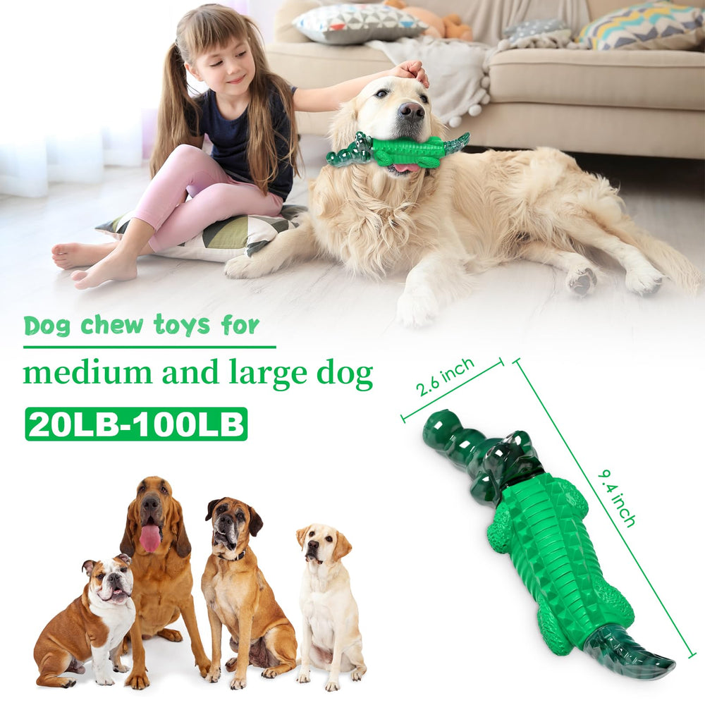 Fuufome alligator cartoon-design chew toy attracts dogs for extended play.