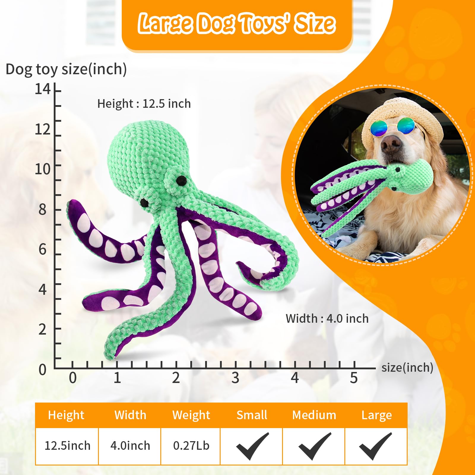 Fuufome extra floppy body makes grabbing and tossing easy for dogs.