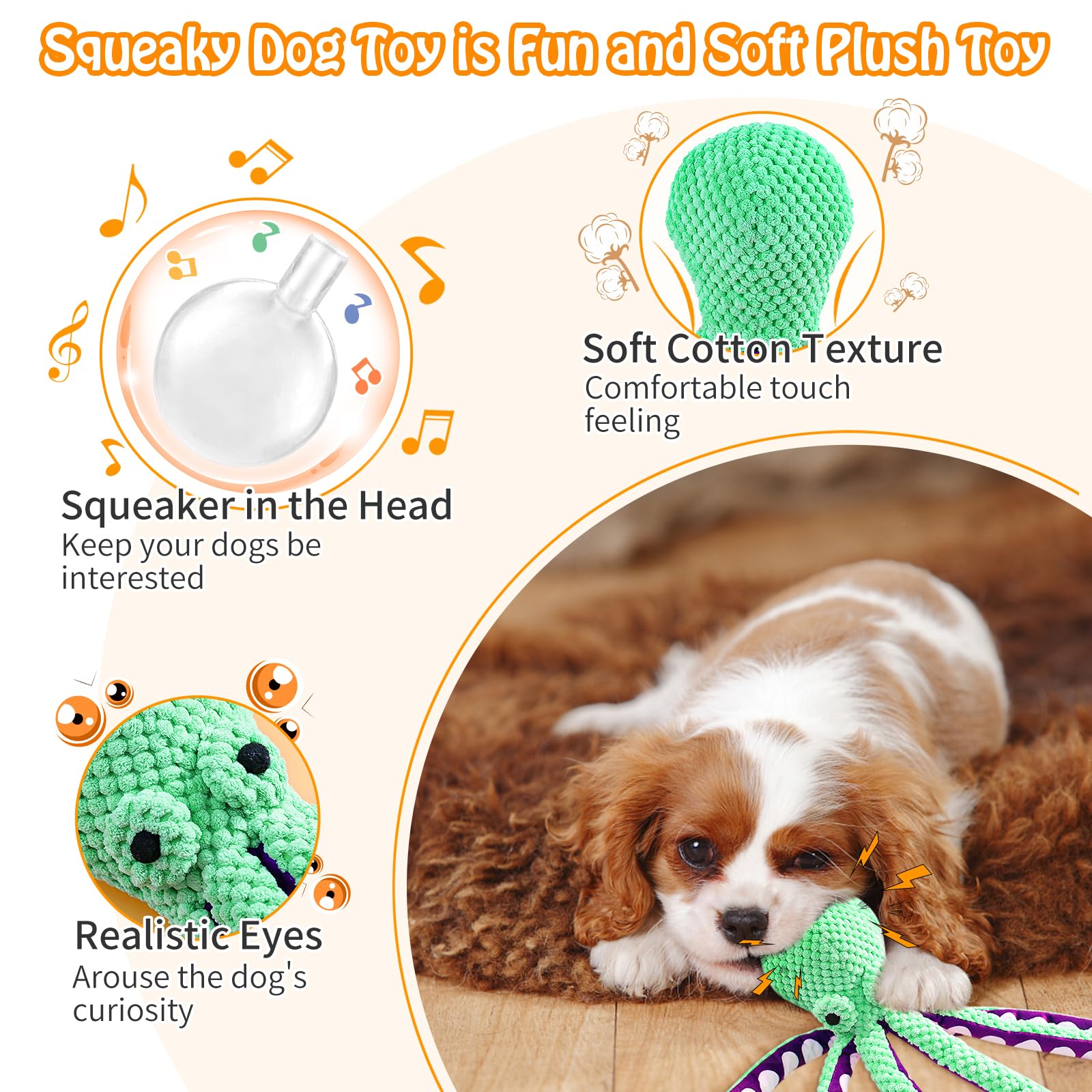 Fuufome toy features thicker stitching for enhanced durability during chews.
