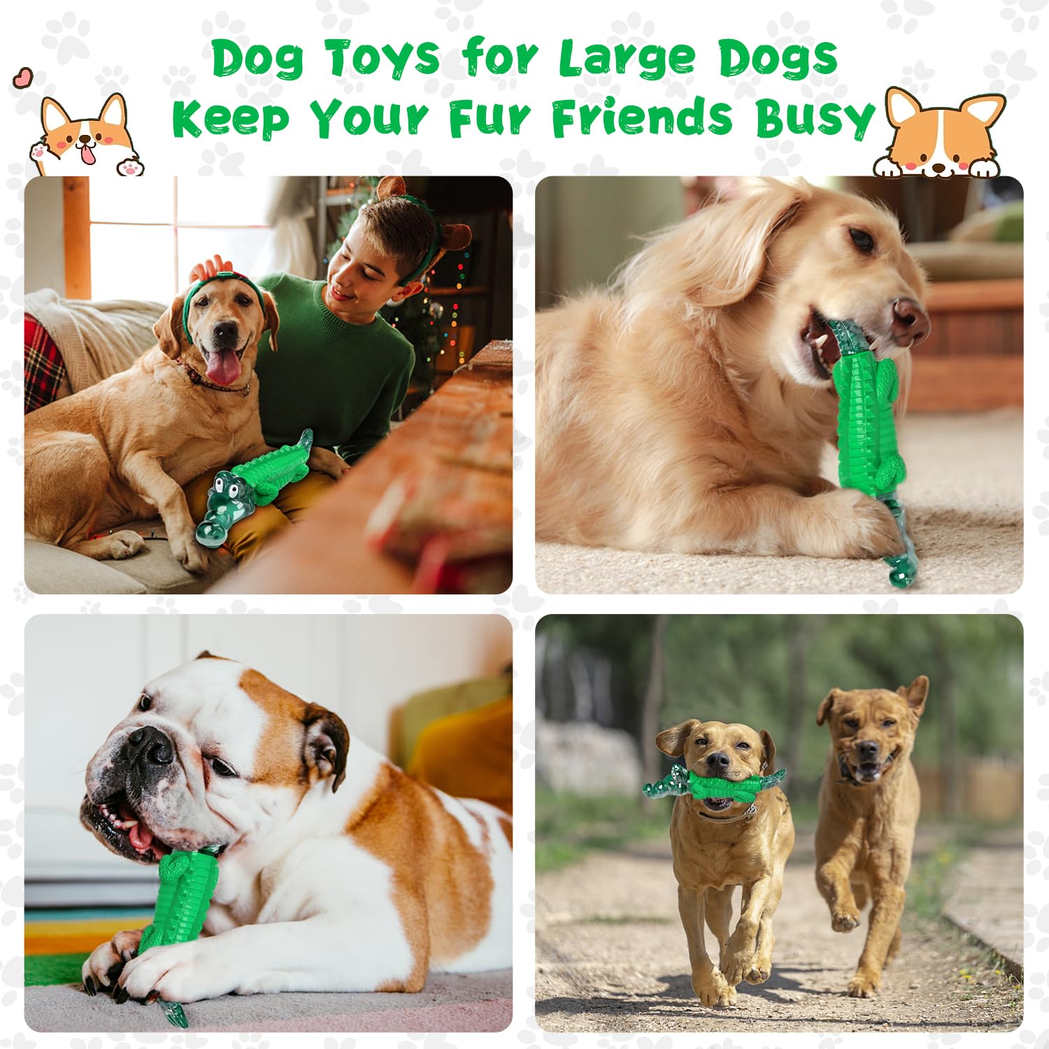 Fuufome durable chewer toy for aggressive chewers ensures safe play.