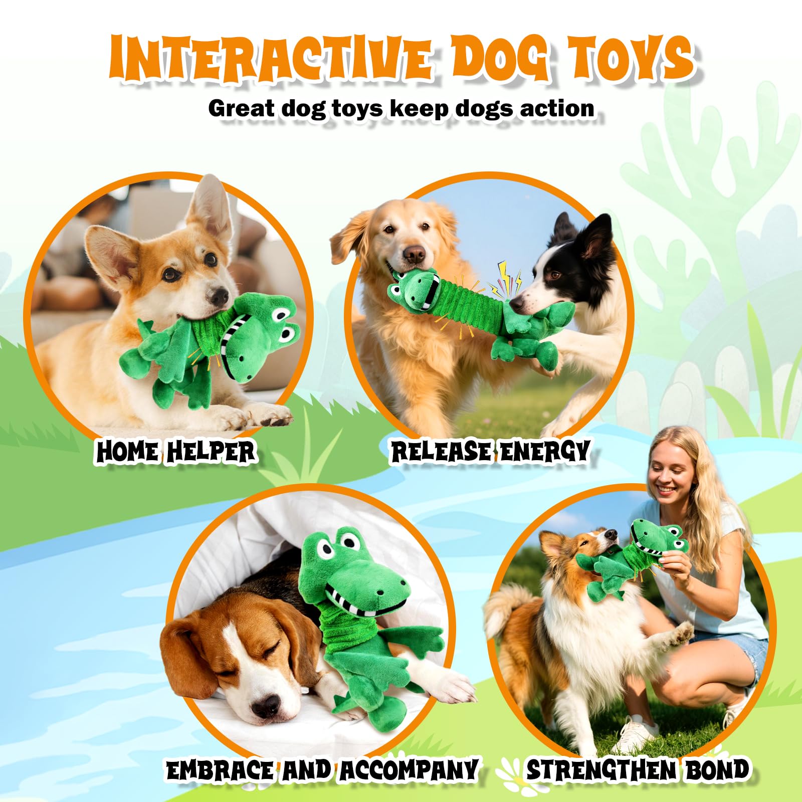 Fuufome durable dog toy with reinforced stitching for longevity