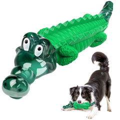 Fuufome indestructible alligator dog toy for large dogs promotes durable chewing.