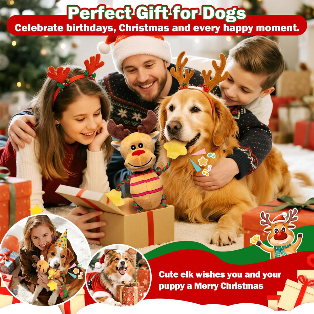 Fuufome non-toxic Christmas dog toy ensures safe indoor and outdoor play
