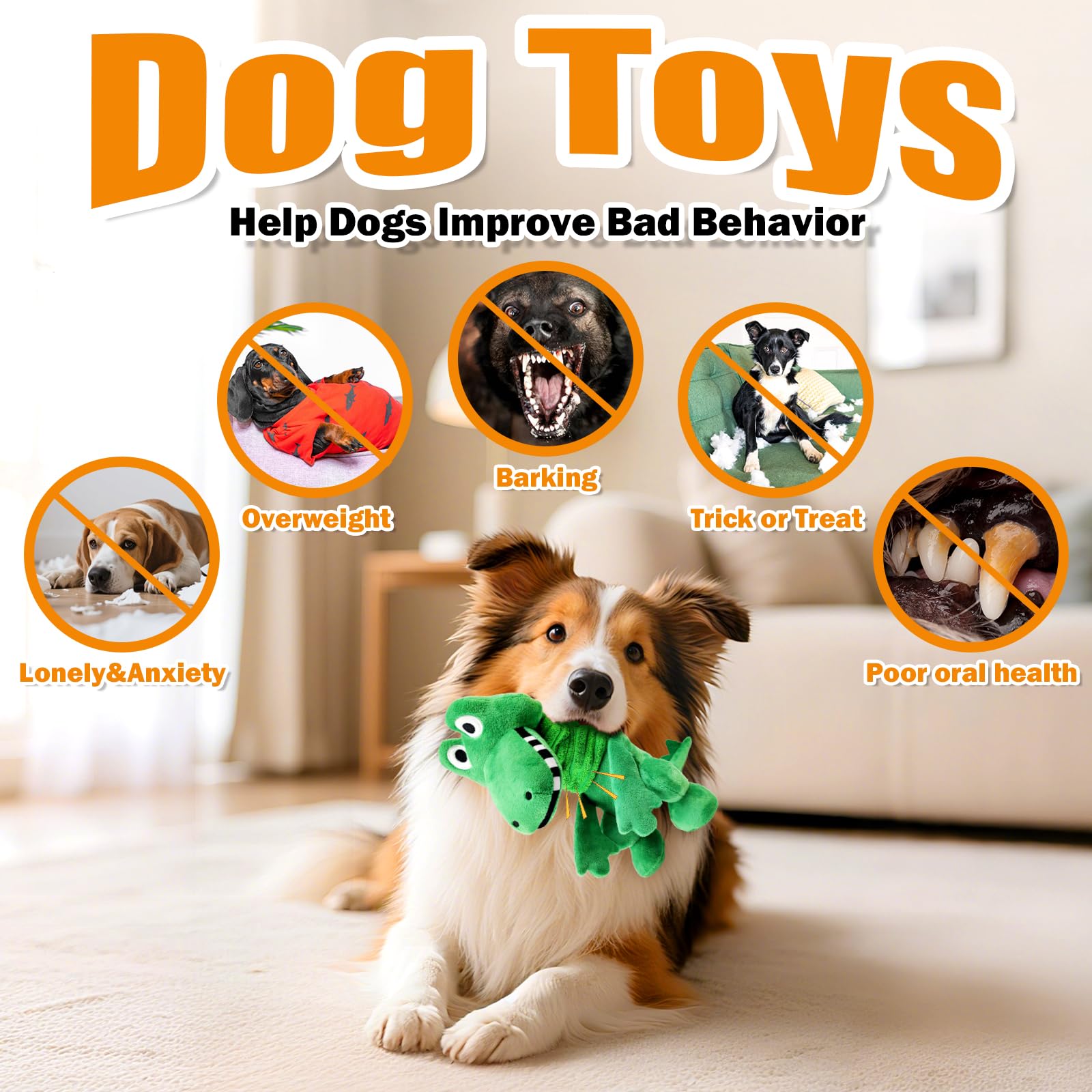 Fuufome squeaky plush toy is a practical gift for multi-pet homes