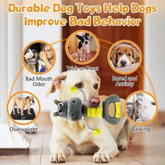 Fuufome tug toy rope handle strengthens bonding during tug-of-war.