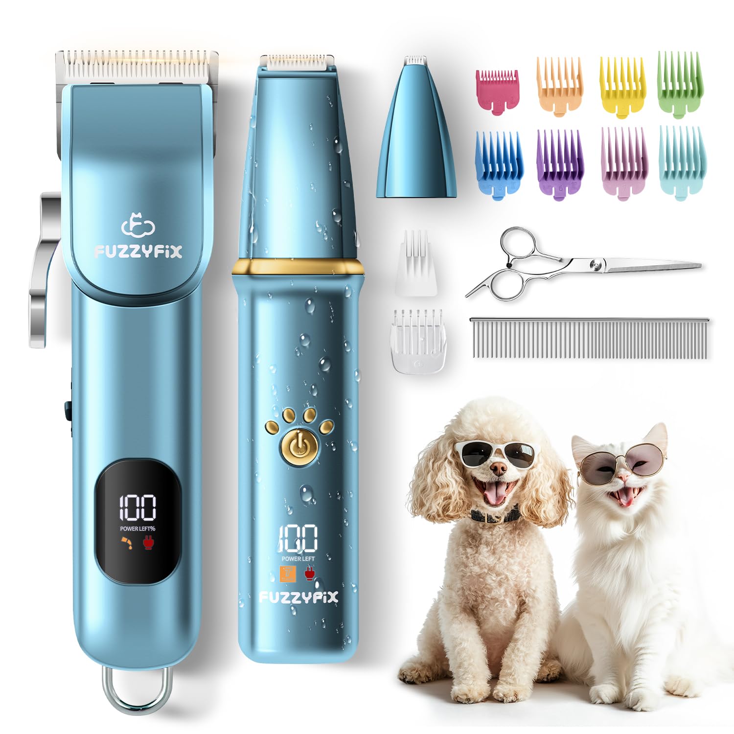FuzzyFix thick curly coats grooming session demonstrates powerful performance on challenging coats.