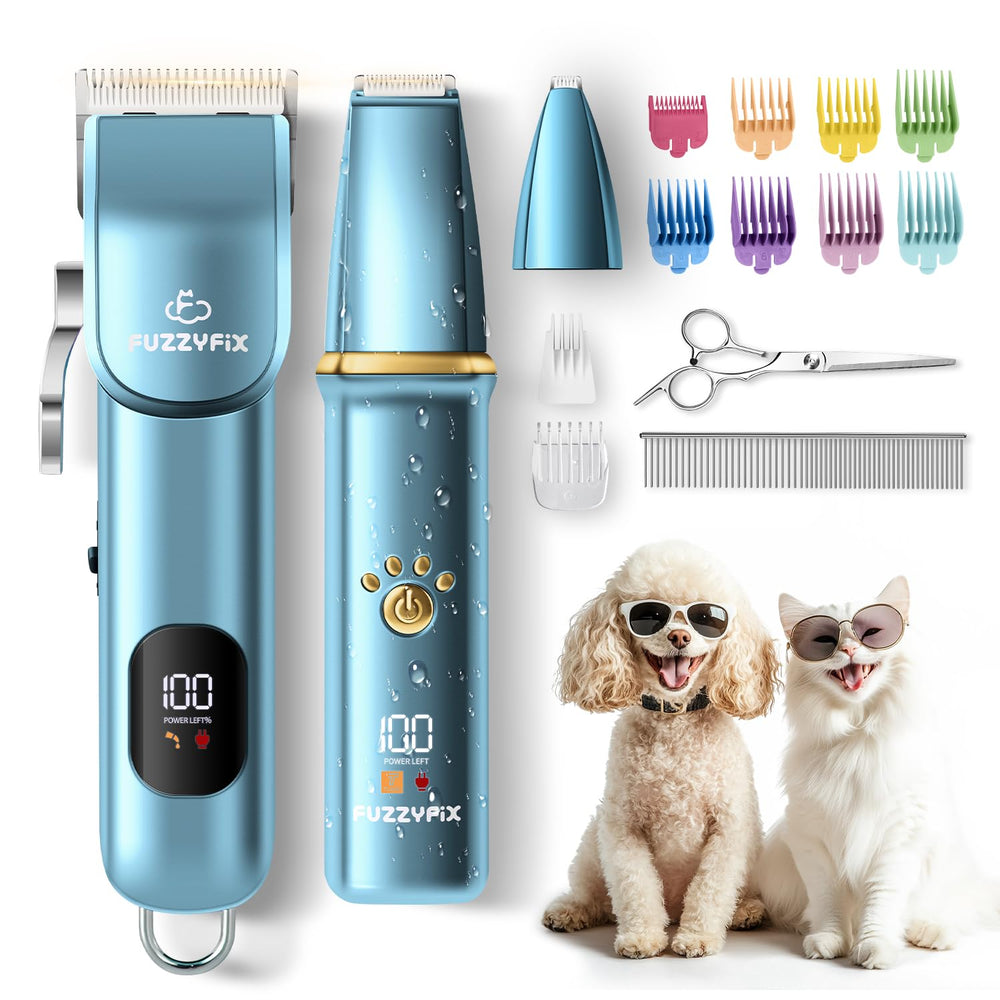 FuzzyFix thick curly coats grooming session demonstrates powerful performance on challenging coats.