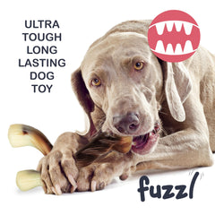 Fuzzl beef-scented nylon dog chew toy with tasty flavor for extended play