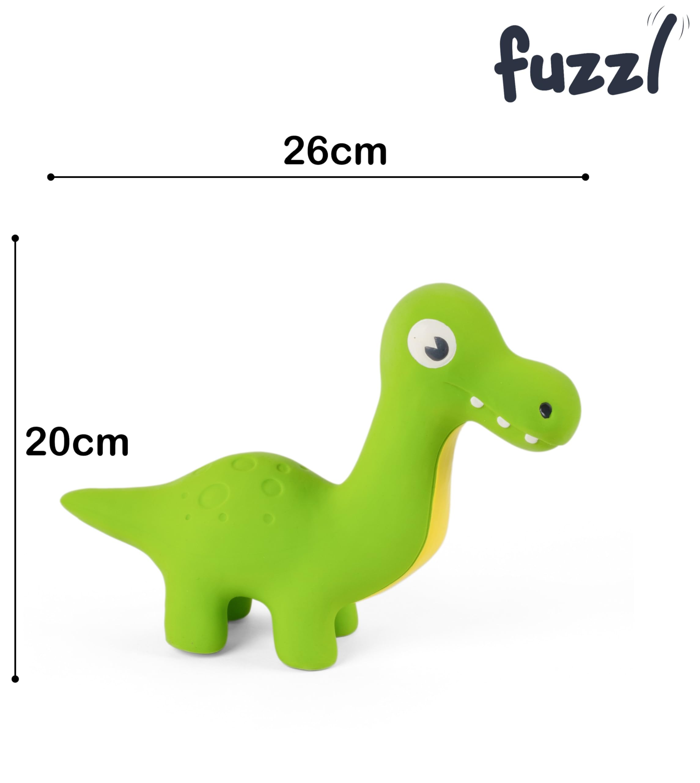 Fuzzl Rexy dinosaur-latex-toy designed for backyard and indoor play sessions.