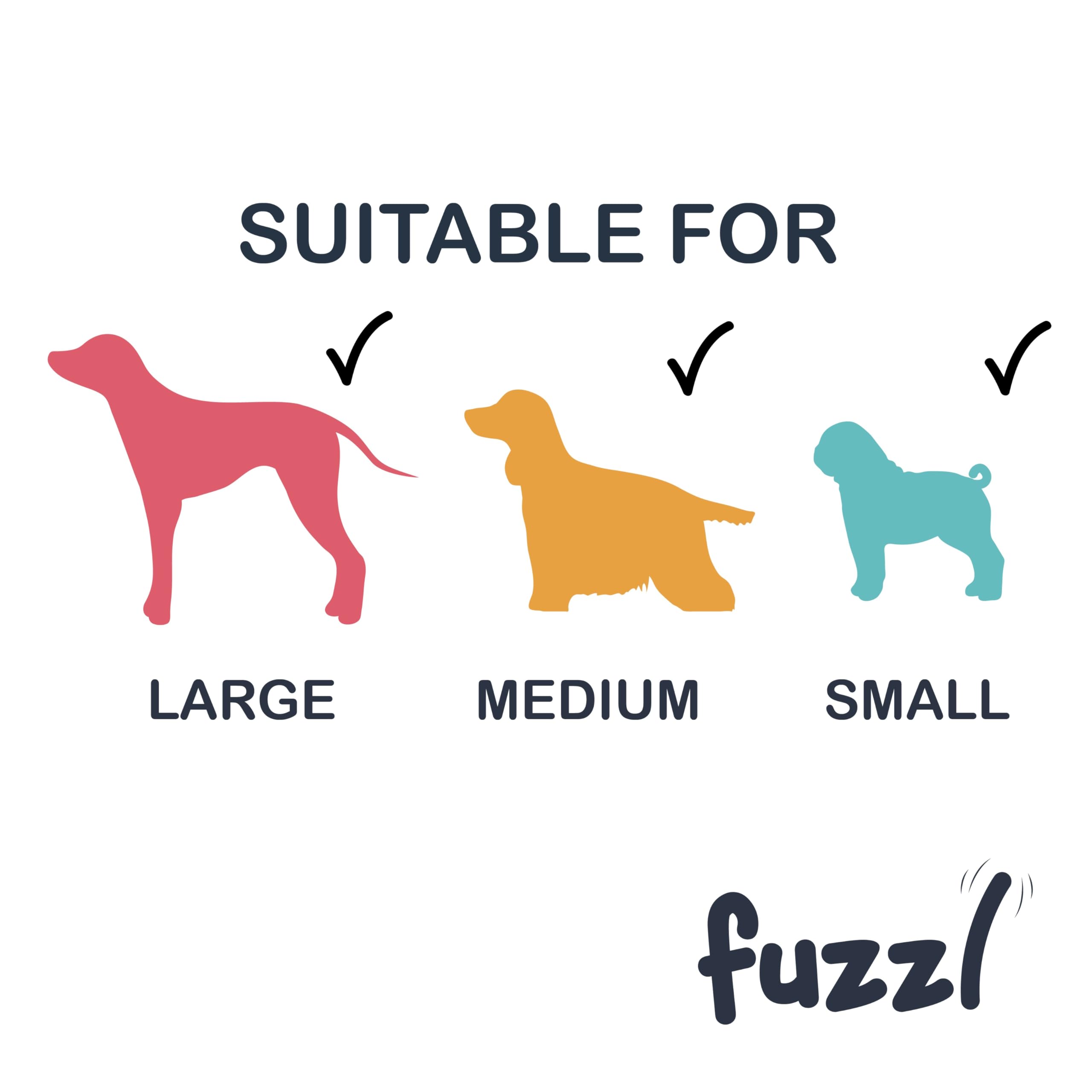 Fuzzl Ultra Tough Crossbone nylon dog chew toy offering varied chewing angles