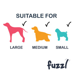 Fuzzl Ultra Tough Crossbone nylon dog chew toy offering varied chewing angles