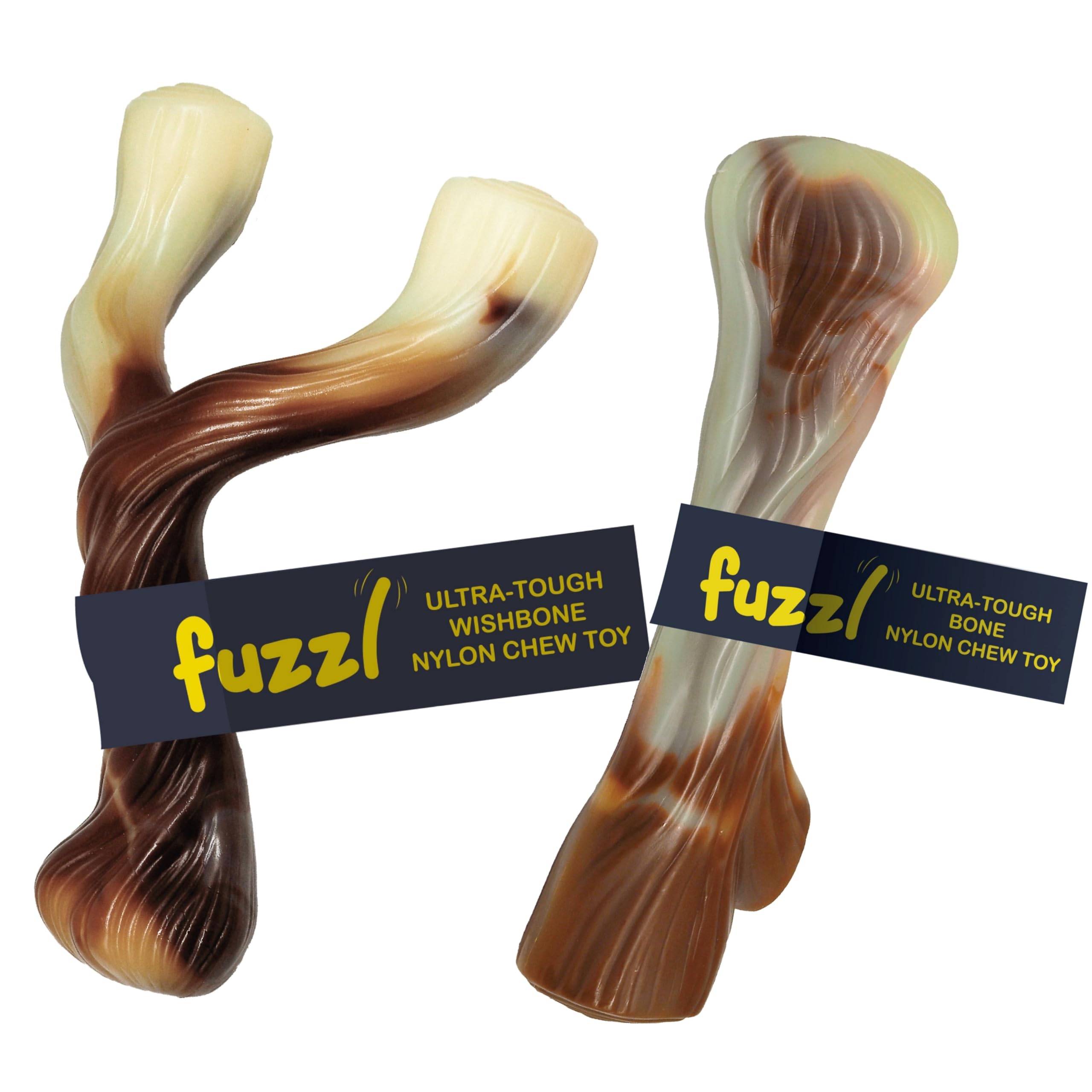 Fuzzl Ultra Tough Wishbone nylon dog chew toy for lasting chewing and mental stimulation