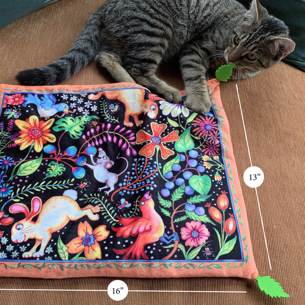 FUZZU Sweet Spot Kitty Carpet soft-texture closeup for cozy indoor play sessions.