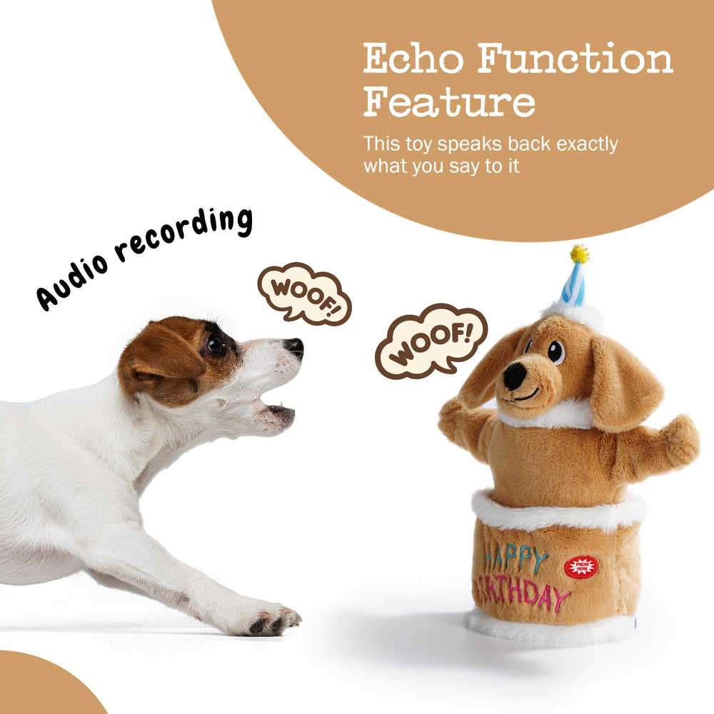 Fuzzwoof soft plush material emphasizes odorless, dog friendly construction.