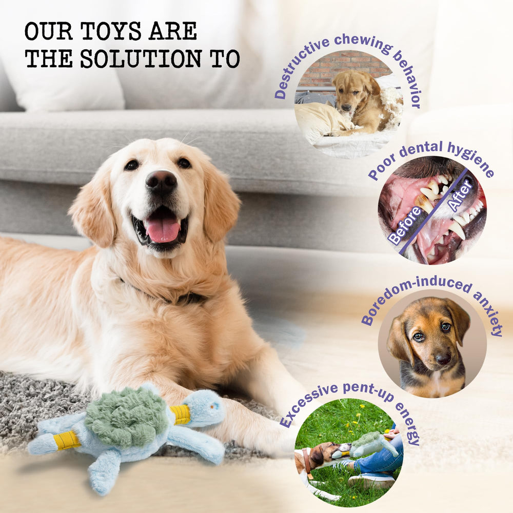 Fuzzwoof Turtle Puncture-resistant lining ensures lasts during heavy gnawing and daily use
