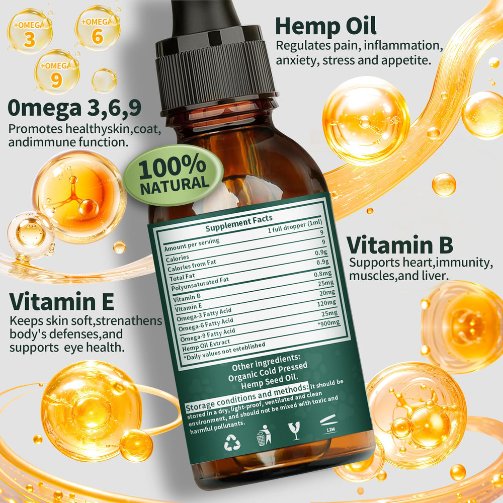 Fuzzycare hemp oil anxiety-relief pet image for daily stress management.