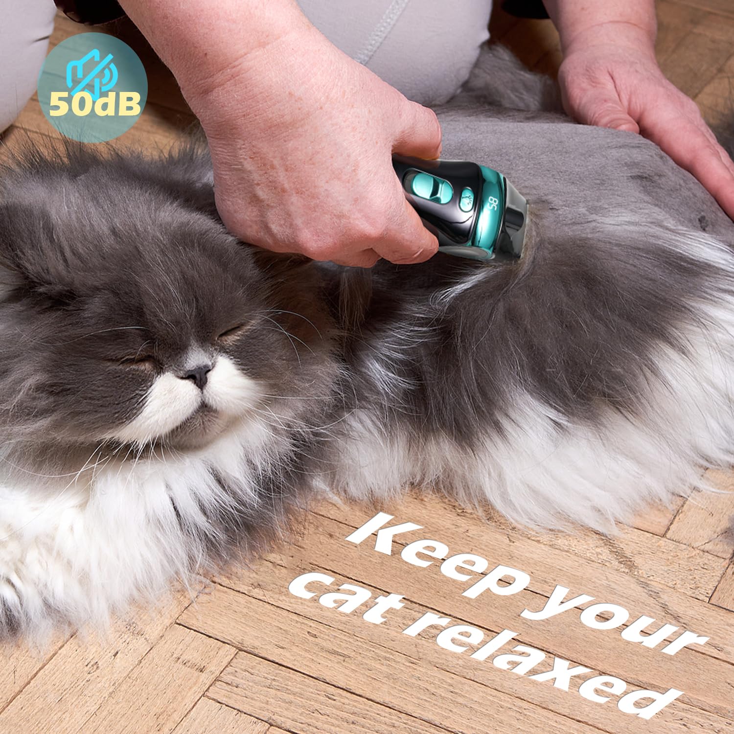 FuzzyFix cat clippers LED light for precise trimming in dim light