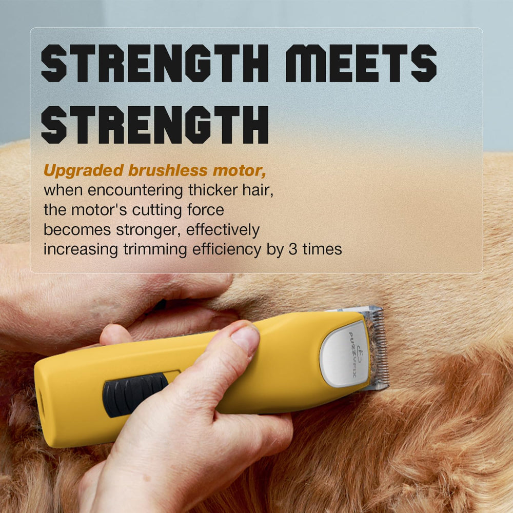 FuzzyFix detachable blade system simplifies maintenance and sanitation between pets.