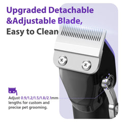 FuzzyFix dog grooming kit precision heads ideal for trimming ears and paws