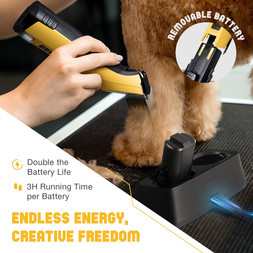 FuzzyFix ergonomic design demonstrates comfortable grip during extended grooming sessions.