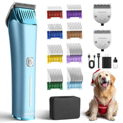FuzzyFix Nova clipper with ergonomic metal grip for fatigue-free grooming.