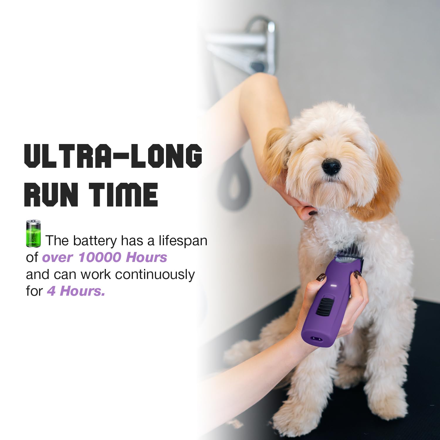 FuzzyFix two-speed control switch for tame pets or faster grooming