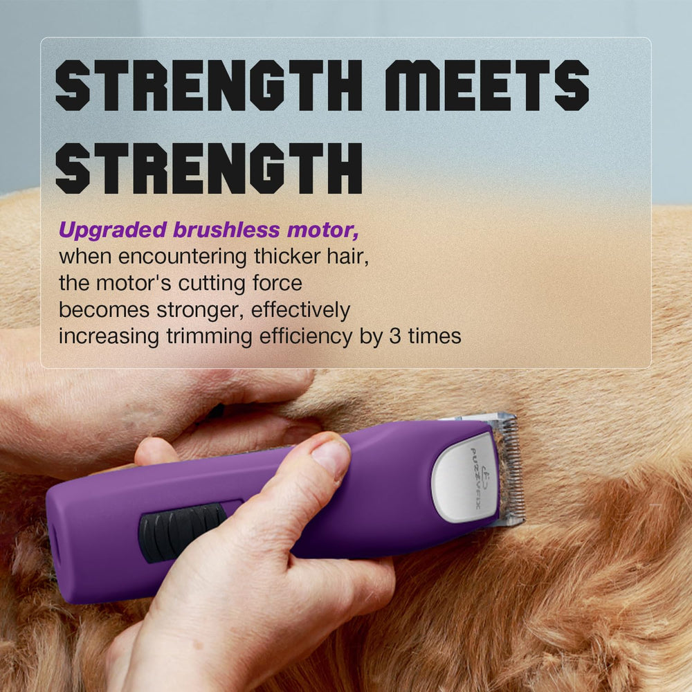 FuzzyFix ultra-long run-time battery enables extended grooming sessions