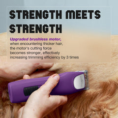 FuzzyFix ultra-long run-time battery enables extended grooming sessions