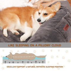 Fvkind Human Dog Bed with egg-shell foam contours for spine-friendly comfort.
