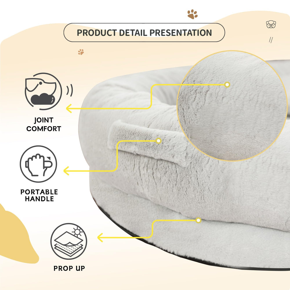 Fvkind non-slip bottom keeps the bed stable on smooth floors.
