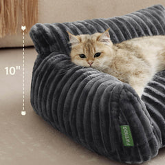 FWERDG 24-inch pet couch bed fits cats and small dogs.