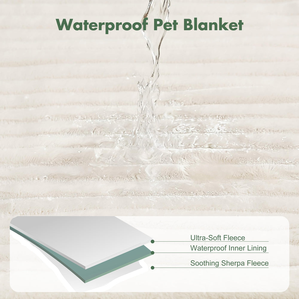 FWERDG durable stitching detail on pet blanket for daily use