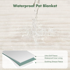 FWERDG durable stitching detail on pet blanket for daily use