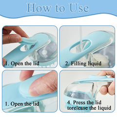 FWYDRJZC dog bath brush soft bristles in action for gentle cleansing