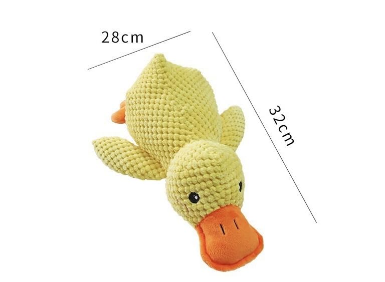 FXGJDeng Mellow Dog Calming Duck Toy displaying quacking sound for engaging indoor play.