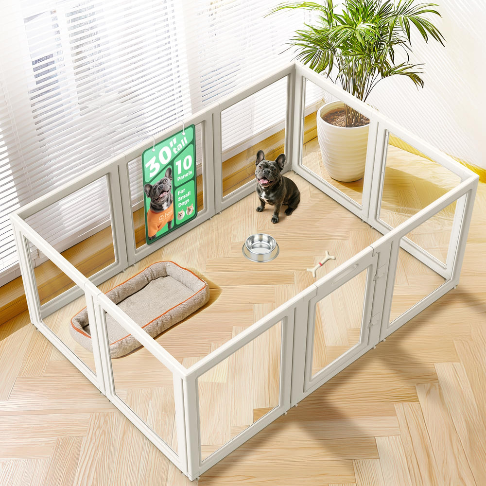 FXW AuraSpace 30in playpen setup offers a spacious area for small to medium dogs